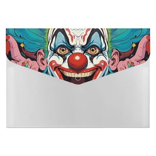 Clowns Aktenordner, Organizer, langlebig, mit 6 Fächern, Ordner für Aktenschrank, Büro, Lebenslauf-Portfolio Clowns Aktenordner, Organizer, langlebig, mit 6 Fächern, Ordner für Aktenschrank, Büro, Lebenslauf-Portfolio von DWTJKMS