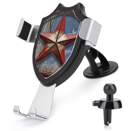 DWTJKMS American Wastern Texas Star KFZ-Handyhalterung für Lüftungsschlitze, universal, passend für alle Smartphones und Automodelle, Schwarz DWTJKMS American Wastern Texas Star KFZ-Handyhalterung für Lüftungsschlitze, universal, passend für alle Smartphones und Automodelle, Schwarz von DWTJKMS