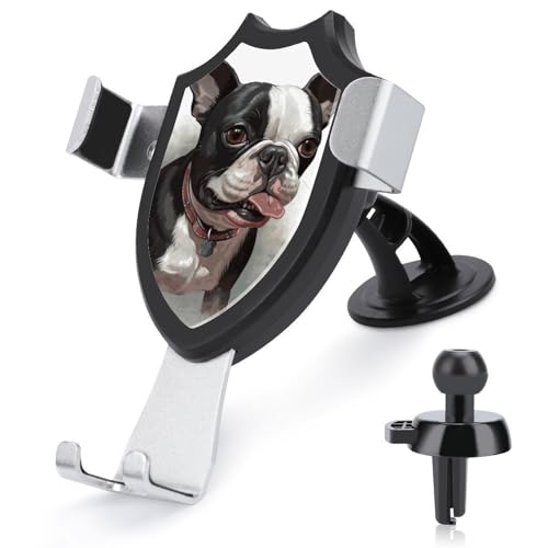 DWTJKMS Boston Terrier KFZ-Handyhalterung für Lüftungsschlitze, universell, passend für alle Smartphones und Automodelle, Schwarz DWTJKMS Boston Terrier KFZ-Handyhalterung für Lüftungsschlitze, universell, passend für alle Smartphones und Automodelle, Schwarz von DWTJKMS