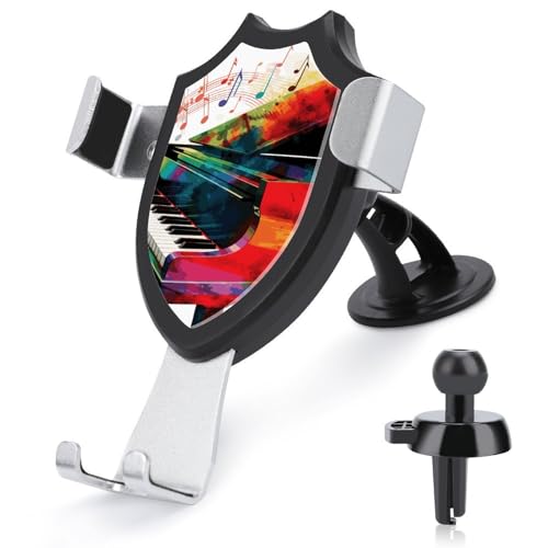 DWTJKMS Bunte Kfz-Halterung für Klaviertastatur, Musik, Lüftungsschlitz, universal, passend für alle Smartphones und Automodelle, Schwarz DWTJKMS Bunte Kfz-Halterung für Klaviertastatur, Musik, Lüftungsschlitz, universal, passend für alle Smartphones und Automodelle, Schwarz von DWTJKMS