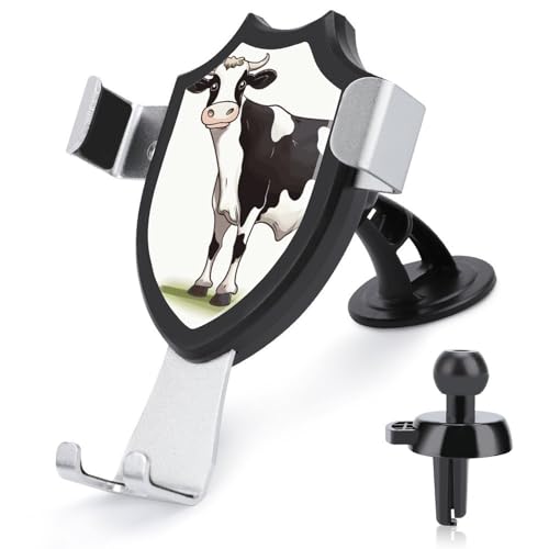DWTJKMS Dairy Cow Kfz-Handyhalterung für Lüftungsschlitze, universal, passend für alle Smartphones und Automodelle, Schwarz DWTJKMS Dairy Cow Kfz-Handyhalterung für Lüftungsschlitze, universal, passend für alle Smartphones und Automodelle, Schwarz von DWTJKMS
