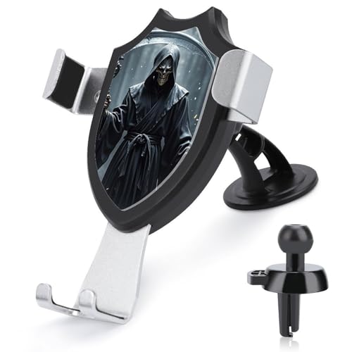 DWTJKMS Grim Reaper KFZ-Handyhalterung für Lüftungsschlitze, universell, passend für alle Smartphones und Automodelle, Schwarz DWTJKMS Grim Reaper KFZ-Handyhalterung für Lüftungsschlitze, universell, passend für alle Smartphones und Automodelle, Schwarz von DWTJKMS
