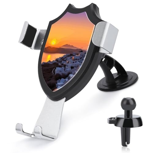 DWTJKMS Handy-Halterung für Lüftungsschlitze, Motiv: Griechenlandschaft, Sonnenuntergang, universal, passend für alle Smartphones und Automodelle, Schwarz DWTJKMS Handy-Halterung für Lüftungsschlitze, Motiv: Griechenlandschaft, Sonnenuntergang, universal, passend für alle Smartphones und Automodelle, Schwarz von DWTJKMS