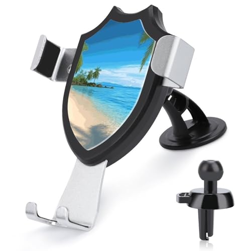 DWTJKMS Handy-Halterung für Lüftungsschlitze, Motiv: Hawaiianischer Strand mit Palmen, universal, passend für alle Smartphones und Automodelle, Schwarz DWTJKMS Handy-Halterung für Lüftungsschlitze, Motiv: Hawaiianischer Strand mit Palmen, universal, passend für alle Smartphones und Automodelle, Schwarz von DWTJKMS