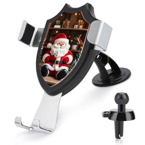 DWTJKMS Handy-Halterung für Lüftungsschlitze, Motiv: Weihnachtsmannpuppe, Rentier, universal, passend für alle Smartphones und Automodelle, Schwarz DWTJKMS Handy-Halterung für Lüftungsschlitze, Motiv: Weihnachtsmannpuppe, Rentier, universal, passend für alle Smartphones und Automodelle, Schwarz von DWTJKMS