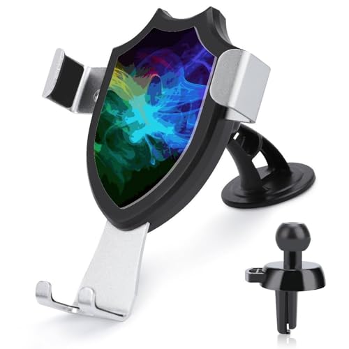 DWTJKMS Handy-Halterung für Lüftungsschlitze, universal, passend für alle Smartphones und Automodelle, Regenbogenfarben (schwarz) von DWTJKMS