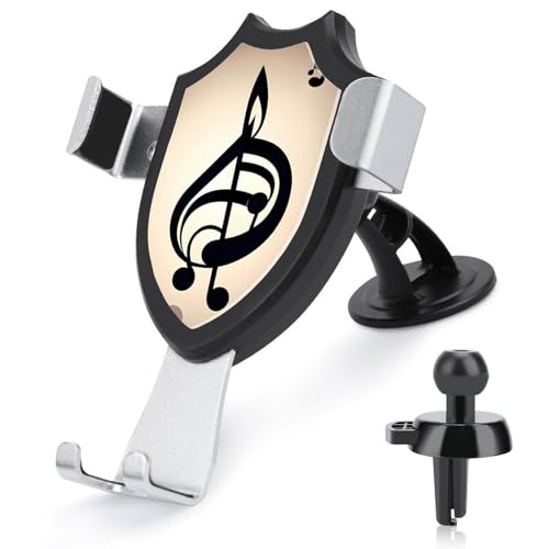 DWTJKMS Kfz-Handyhalterung mit Musiknoten-Druck, Lüftungsschlitz, universal, passend für alle Smartphones und Automodelle, Schwarz DWTJKMS Kfz-Handyhalterung mit Musiknoten-Druck, Lüftungsschlitz, universal, passend für alle Smartphones und Automodelle, Schwarz von DWTJKMS