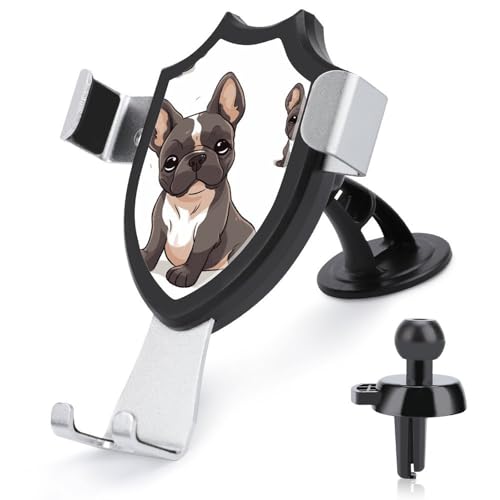 DWTJKMS Kfz-Handyhalterung mit französischer Bulldogge, Lüftungsschlitz, universal, passend für alle Smartphones und Automodelle, Schwarz DWTJKMS Kfz-Handyhalterung mit französischer Bulldogge, Lüftungsschlitz, universal, passend für alle Smartphones und Automodelle, Schwarz von DWTJKMS