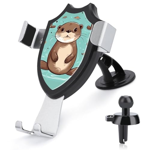DWTJKMS Kfz-Handyhalterung mit niedlichem Ottermotiv, für Lüftungsschlitze, universal, passend für alle Smartphones und Automodelle, Schwarz DWTJKMS Kfz-Handyhalterung mit niedlichem Ottermotiv, für Lüftungsschlitze, universal, passend für alle Smartphones und Automodelle, Schwarz von DWTJKMS