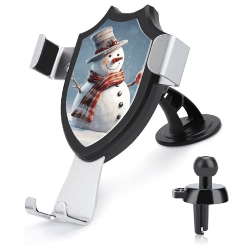 DWTJKMS Lustiger Weihnachts-Schneemann-Handyhalter, Lüftungsschlitz-Handy-Ständer, universal, passend für alle Smartphones und Automodelle, Schwarz DWTJKMS Lustiger Weihnachts-Schneemann-Handyhalter, Lüftungsschlitz-Handy-Ständer, universal, passend für alle Smartphones und Automodelle, Schwarz von DWTJKMS