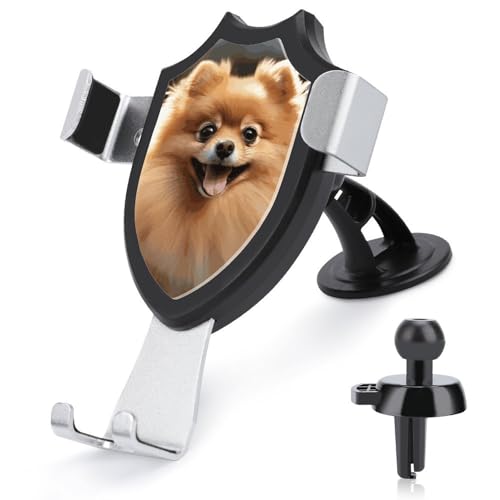 DWTJKMS Pomeranian Hunde-Handyhalterung für Lüftungsschlitze, universal, passend für alle Smartphones und Automodelle, Schwarz DWTJKMS Pomeranian Hunde-Handyhalterung für Lüftungsschlitze, universal, passend für alle Smartphones und Automodelle, Schwarz von DWTJKMS