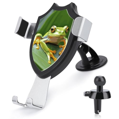 DWTJKMS Tree Frog Baby-Auto-Telefonhalterung, Lüftungsschlitz-Handy-Ständer, universelle Auto-Halterung, passend für alle Smartphones und Automodelle, Schwarz DWTJKMS Tree Frog Baby-Auto-Telefonhalterung, Lüftungsschlitz-Handy-Ständer, universelle Auto-Halterung, passend für alle Smartphones und Automodelle, Schwarz von DWTJKMS