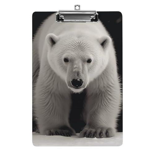 Eisbär-Klemmbrett aus Acryl, niedlich, modisch, dekorativ, 31,8 x 21,6 cm, Standard-A4-Größe, Acryl-Clip für Klassenzimmer, Lehrer, Bürobedarf Eisbär-Klemmbrett aus Acryl, niedlich, modisch, dekorativ, 31,8 x 21,6 cm, Standard-A4-Größe, Acryl-Clip für Klassenzimmer, Lehrer, Bürobedarf von DWTJKMS