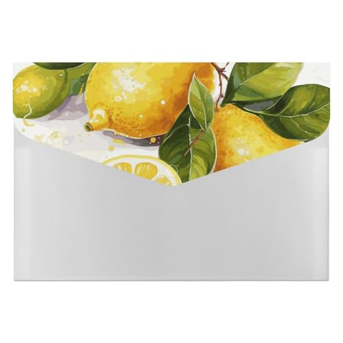 Fruits Lemon Aktenordner, Organizer, langlebig, mit 6 Fächern, Ordner für Aktenschrank, Büro, Lebenslauf-Portfolio Fruits Lemon Aktenordner, Organizer, langlebig, mit 6 Fächern, Ordner für Aktenschrank, Büro, Lebenslauf-Portfolio von DWTJKMS