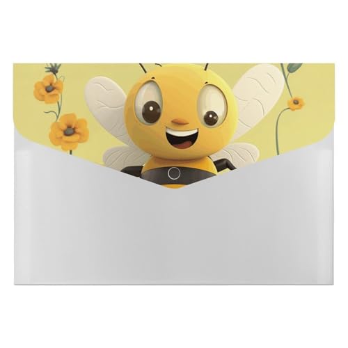 Happy Bee Aktenordner, Organizer, langlebig, mit 6 Fächern, Ordner für Aktenschrank, Büro, Lebenslauf-Portfolio Happy Bee Aktenordner, Organizer, langlebig, mit 6 Fächern, Ordner für Aktenschrank, Büro, Lebenslauf-Portfolio von DWTJKMS