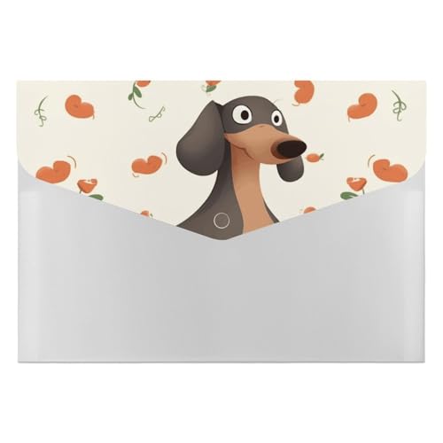 I Love My Dog Dackel-Aktenordner, Organizer, langlebig, mit 6 Fächern, Ordner für Aktenschrank, Büro, Lebenslauf-Portfolio I Love My Dog Dackel-Aktenordner, Organizer, langlebig, mit 6 Fächern, Ordner für Aktenschrank, Büro, Lebenslauf-Portfolio von DWTJKMS