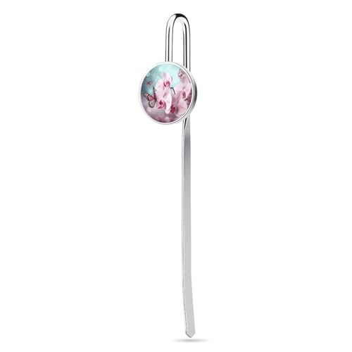 Lesezeichen aus Metall, Orchidee, Blume, Schmetterling, einzigartige Geschenke, Lesezeichen, Haarnadel, Haken, Leser, für Buchliebhaber, Schriftsteller, Leser, Männer, Frauen Lesezeichen aus Metall, Orchidee, Blume, Schmetterling, einzigartige Geschenke, Lesezeichen, Haarnadel, Haken, Leser, für Buchliebhaber, Schriftsteller, Leser, Männer, Frauen von DWTJKMS