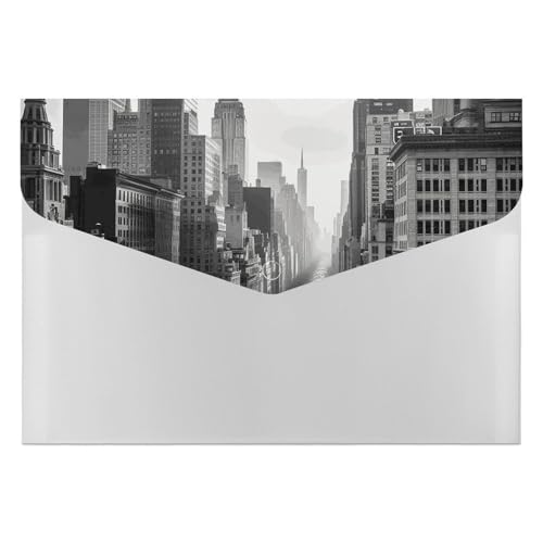 New York Aktenordner, Organizer, langlebig, mit 6 Fächern, Ordner für Aktenschrank, Büro, Lebenslauf-Portfolio, Schwarz und Weiß New York Aktenordner, Organizer, langlebig, mit 6 Fächern, Ordner für Aktenschrank, Büro, Lebenslauf-Portfolio, Schwarz und Weiß von DWTJKMS