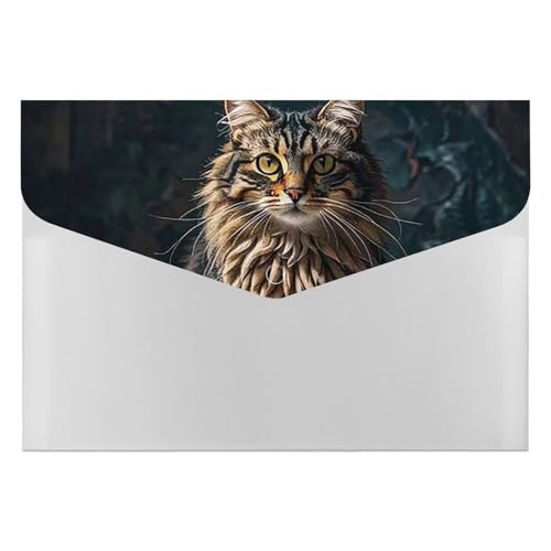Niedliche und schöne Katzen-Aktenordner, Organizer, langlebig, mit 6 Fächern, Ordner für Aktenschrank, Büro, Lebenslauf-Portfolio Niedliche und schöne Katzen-Aktenordner, Organizer, langlebig, mit 6 Fächern, Ordner für Aktenschrank, Büro, Lebenslauf-Portfolio von DWTJKMS