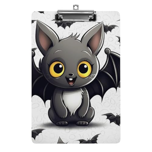 Niedliches Fledermaus-Klemmbrett aus Acryl, niedliches modisches Klemmbrett, dekorativ, 31,8 x 21,6 cm, Standard-A4-Größe, Acryl-Clip für Klassenzimmer, Lehrer, Bürobedarf Niedliches Fledermaus-Klemmbrett aus Acryl, niedliches modisches Klemmbrett, dekorativ, 31,8 x 21,6 cm, Standard-A4-Größe, Acryl-Clip für Klassenzimmer, Lehrer, Bürobedarf von DWTJKMS