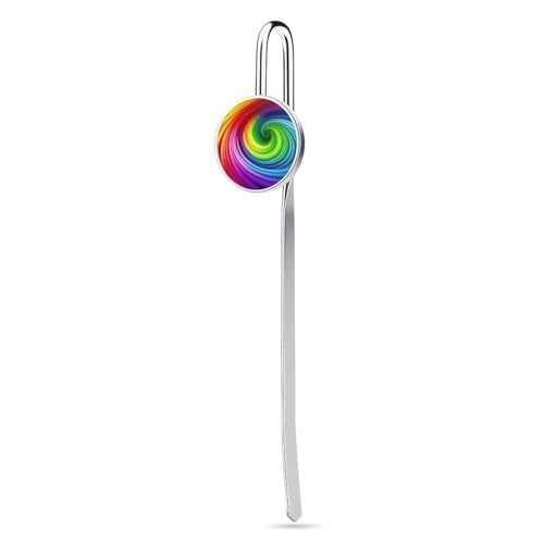 Regenbogen-Spiral-Lesezeichen aus Metall, einzigartige Geschenke, Lesezeichen, Haarnadel-Haken, Lesezeichen für Buchliebhaber, Schriftsteller, Leser, Männer, Frauen Regenbogen-Spiral-Lesezeichen aus Metall, einzigartige Geschenke, Lesezeichen, Haarnadel-Haken, Lesezeichen für Buchliebhaber, Schriftsteller, Leser, Männer, Frauen von DWTJKMS