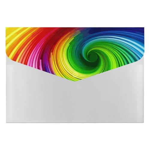 Spiralordner in Regenbogenfarben, langlebig, mit 6 Fächern, Ordner für Aktenschrank, Büro, Lebenslauf-Portfolio Spiralordner in Regenbogenfarben, langlebig, mit 6 Fächern, Ordner für Aktenschrank, Büro, Lebenslauf-Portfolio von DWTJKMS