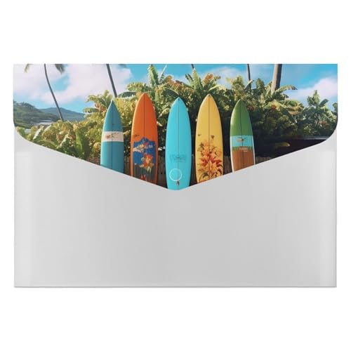 Surf's Up Surfbrett-Aktenordner, Organizer, langlebig, mit 6 Fächern, Ordner für Aktenschrank, Büro, Lebenslauf-Portfolio Surf's Up Surfbrett-Aktenordner, Organizer, langlebig, mit 6 Fächern, Ordner für Aktenschrank, Büro, Lebenslauf-Portfolio von DWTJKMS
