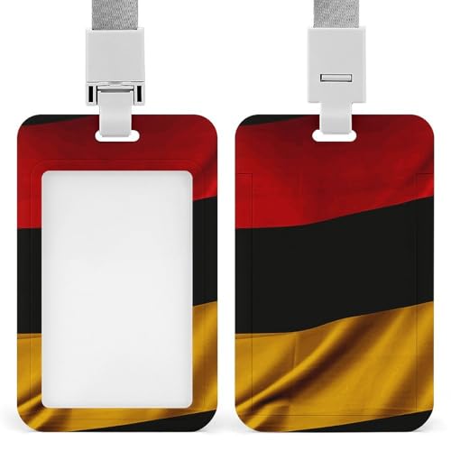 Ausweishalter mit Deutschland-Flagge, wasserdicht, Kunststoff, transparent, verschleißfest und stoßfest, Namensschild-Clips für Ausweise, Krankenschwester, Lehrer, Büro, Geschenke Ausweishalter mit Deutschland-Flagge, wasserdicht, Kunststoff, transparent, verschleißfest und stoßfest, Namensschild-Clips für Ausweise, Krankenschwester, Lehrer, Büro, Geschenke von DWVSFJM
