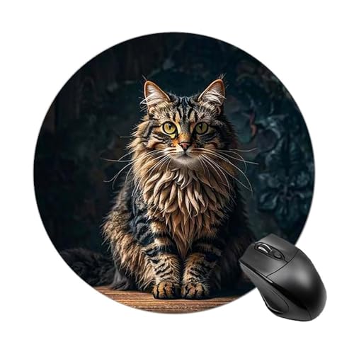 Niedliches und schönes rundes Mauspad mit genähtem Rand, Computer-Maus, rutschfest, Gummi-Mauspad für Laptop, Büro oder Zuhause Niedliches und schönes rundes Mauspad mit genähtem Rand, Computer-Maus, rutschfest, Gummi-Mauspad für Laptop, Büro oder Zuhause von DWVSFJM