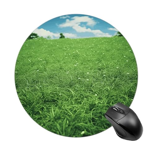 Rundes Mauspad mit genähtem Rand, Computer-Maus, rutschfest, Gummi, für Laptop, Büro oder Zuhause Rundes Mauspad mit genähtem Rand, Computer-Maus, rutschfest, Gummi, für Laptop, Büro oder Zuhause von DWVSFJM