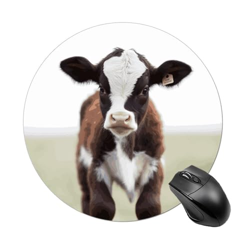 Rundes Mauspad mit genähtem Rand, Computer-Maus, rutschfest, Gummi, für Laptop, Büro oder Zuhause Rundes Mauspad mit genähtem Rand, Computer-Maus, rutschfest, Gummi, für Laptop, Büro oder Zuhause von DWVSFJM