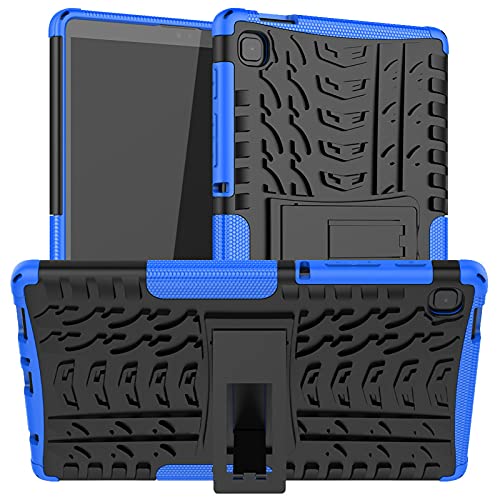 DWaybox Schutzhülle für Samsung Galaxy Tab A7 Lite 2021 22,1 cm (8,7 Zoll) SM-T225/T220, Hybrid Rugged Armor Heavy Duty 2-in-1 TPU + PC Combo Dual Layer Stoßfest Schutzhülle mit Ständer Blau von DWaybox