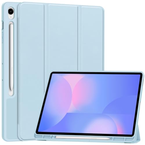 DWaybox Schutzhülle für Samsung Galaxy Tab S10 FE Plus 13,1 Zoll 2025 Modell X620/X626B – Matte TPU Folio Smart Cover mit integriertem Stiftschlitz, verstellbarem Ständer und stoßfestem Schutz von DWaybox
