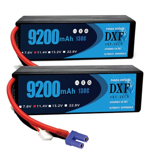 2PCS DXF 3S Lipo Akku 11,4V 9200mAh 130C Hardcase Batterie mit XT90 Stecker für RC Evader BX Auto Car Truck LKW Truggy RC Hobby 2PCS DXF 3S Lipo Akku 11,4V 9200mAh 130C Hardcase Batterie mit XT90 Stecker für RC Evader BX Auto Car Truck LKW Truggy RC Hobby von DXF
