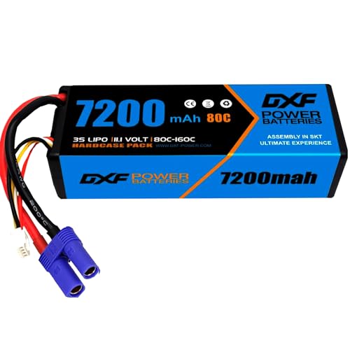 DXF 1 Packungen 3s lipo akku für alle Standard-Modelle: kraftvolle 3s lipo 7200 mah, 80c, 11.1v mit ec5-anschluss. lipo 3s perfekt für rc-Autos, Flieger, Helikopter, Boote, buggys und mehr. DXF 1 Packungen 3s lipo akku für alle Standard-Modelle: kraftvolle 3s lipo 7200 mah, 80c, 11.1v mit ec5-anschluss. lipo 3s perfekt für rc-Autos, Flieger, Helikopter, Boote, buggys und mehr. von DXF