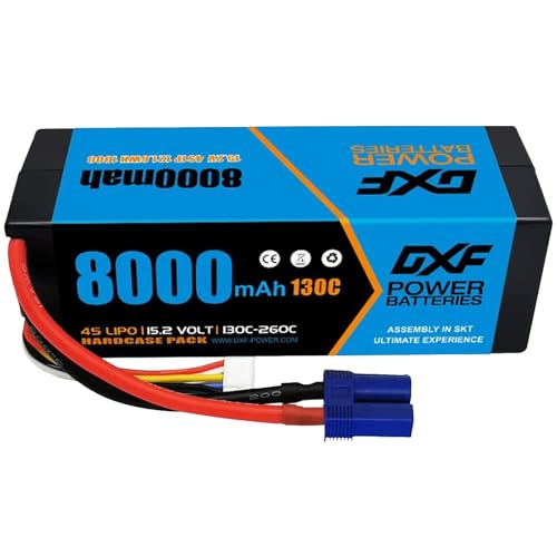 DXF 1Packungen lipo 4s akku - Powerhouse für rc-Fahrzeuge: 15.2v, 8000mah, 100c, akku EC5-stecker- 4s lipo perfekt für emaxx, Bandit,u.v.m. - leistungsstarker 4s lipo akku für maximale fahrfreude! DXF 1Packungen lipo 4s akku - Powerhouse für rc-Fahrzeuge: 15.2v, 8000mah, 100c, akku EC5-stecker- 4s lipo perfekt für emaxx, Bandit,u.v.m. - leistungsstarker 4s lipo akku für maximale fahrfreude! von DXF