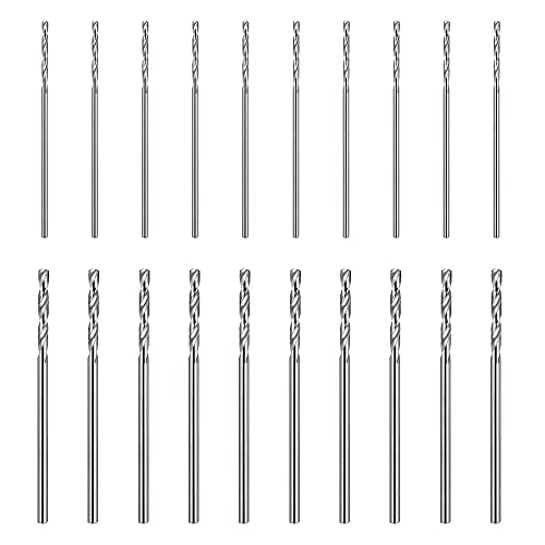 DXLing 20 Stück Professional Spiralbohrer 1.5mm 1mm Metall Micro Bohrer Set Metallbohrer Holzspiralbohrer elektrisches Bohrwerkzeug für Eisen Aluminium Holz Kunststoff von DXLing