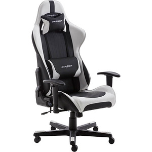 DXRacer Gaming Stuhl F-Serie, OH-FD32-NW Kunstleder weiß, Gestell schwarz von DXRacer