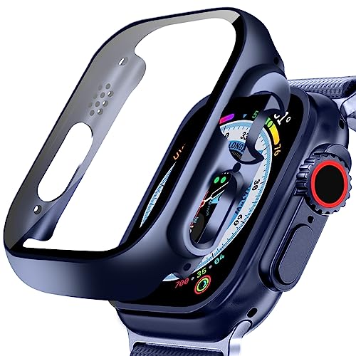 【2 Stücke】 DYAOLE Apple Watch Schutzhülle Kompatibel mit Apple Watch Ultra 2/Ultra,Displayschutz PC schutzhülle für Apple Watch Ultra 2/Ultra schutzhülle(49mm,Blau) von DYAOLE