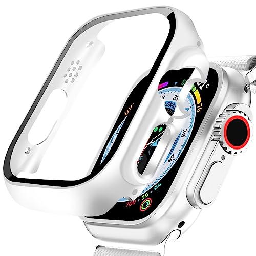 【2 Stücke】 DYAOLE Apple Watch Schutzhülle Kompatibel mit Apple Watch Ultra 2/Ultra,Displayschutz PC schutzhülle für Apple Watch Ultra 2/Ultra schutzhülle(49mm,Weiss) von DYAOLE