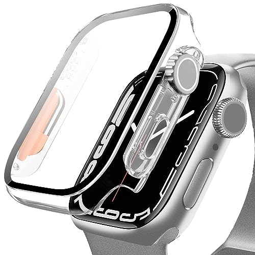 DYAOLE Apple Watch Schutzhülle Kompatibel mit Apple Watch 9/8/7 41mm,Apple Watch Ultra-Form Displayschutz PC schutzhülle für Apple Watch 9/8/7 schutzhülle(41mm,Transparent) von DYAOLE