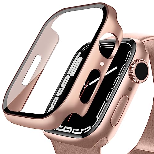 DYAOLE Apple Watch Schutzhülle Kompatibel mit Apple Watch SE2/SE/6/5/4,Displayschutz PC schutzhülle für Apple Watch SE2/SE/6/5/4 schutzhülle(44mm,Rose Gold) von DYAOLE