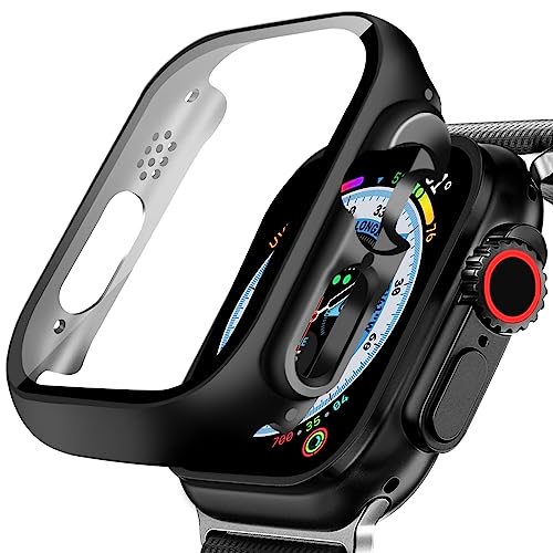 DYAOLE Apple Watch Schutzhülle Kompatibel mit Apple Watch Ultra 2/Ultra,Displayschutz PC schutzhülle für Apple Watch Ultra 2/Ultra schutzhülle(49mm,Schwarz) von DYAOLE