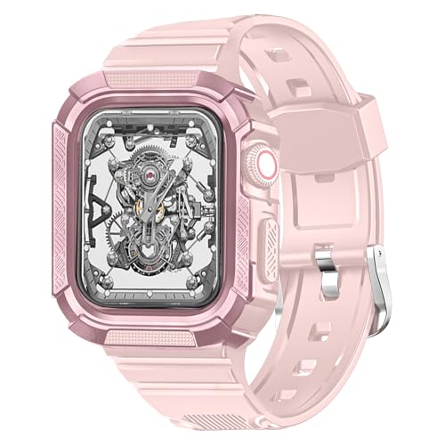 DYAOLE Apple watch Armband 38mm/40mm/41mm Apple watch armband TPU-Material,Rüstungsform für Apple watch SE2/SE/9/8/7/6/5/4/3/2/1 apple watch armband 38mm/40mm/41mm(Rosa-Roségold) von DYAOLE