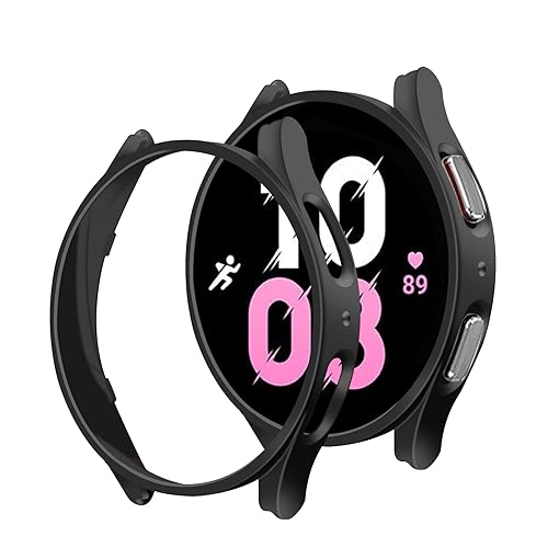 DYAOLE Displayschutzfolie kompatibel mit Samsung Galaxy Watch 6 40 mm, Watch 6 Gehäuse mit Rahmenausschnitt(Schwarz) von DYAOLE