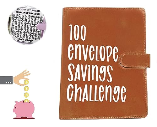 100 Envelope Challenge Binder, Easy and Fun Way to Save $5,050, 100 Envelope Savings Challenge Binder for Budgeting Planner & Saving Money (Braun) von DYBOHF