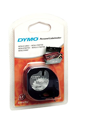 DYMO 3 Kassetten LetraTag metallic 12 mm x 4 m schwarz auf silber DYMO 3 Kassetten LetraTag metallic 12 mm x 4 m schwarz auf silber von DYMO