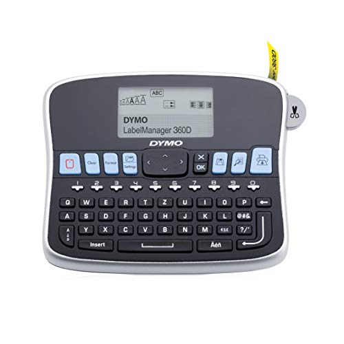 DYMO LabelManager 360D Professionelles Beschriftungsgerät | Etikettiergerät mit QWERTZ Tastatur | Einfache Textbearbeitung | für D1 Etiketten in 6, 9, 12, 19 mm Breite DYMO LabelManager 360D Professionelles Beschriftungsgerät | Etikettiergerät mit QWERTZ Tastatur | Einfache Textbearbeitung | für D1 Etiketten in 6, 9, 12, 19 mm Breite von DYMO