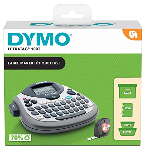 DYMO LetraTag 100T Etikettendrucker Tischgerät QWERTY-Tastatur, Blau von DYMO