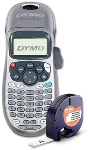 DYMO LetraTag LT-100H Beschriftungsgerät - Silber Edition INKL, Batterien (2174577) Marke von DYMO